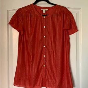 Banana Republic button down chiffon blouse